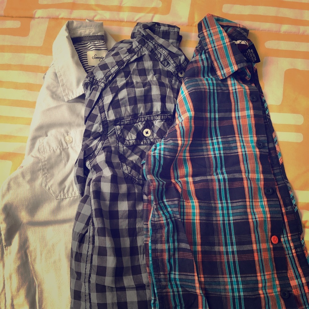 LOT OF 3!! Boys designer meeting dress shirts